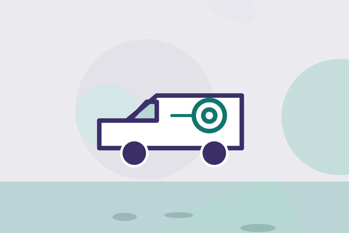 Illustration of a service van